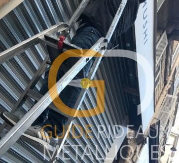 guide rideau metallique