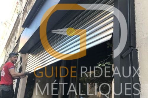 guide rideau metallique